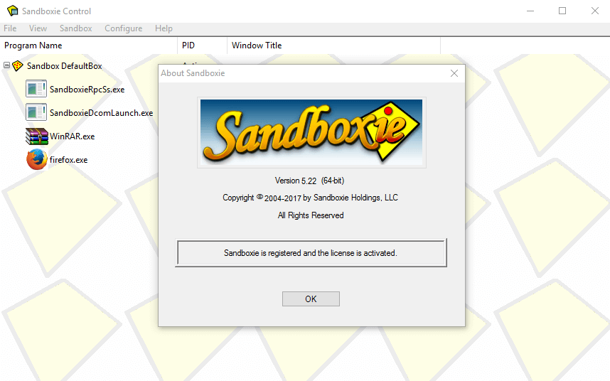 Sandboxie 5.43.6 keygen