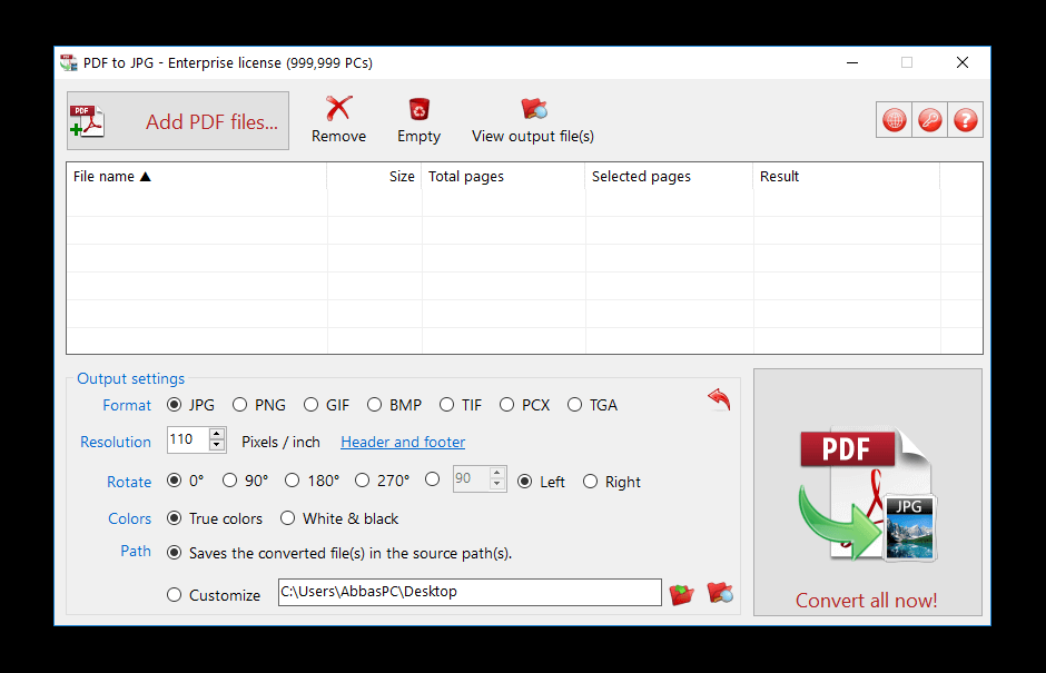 TriSun PDF to JPG 17.1 Build 072 serial key